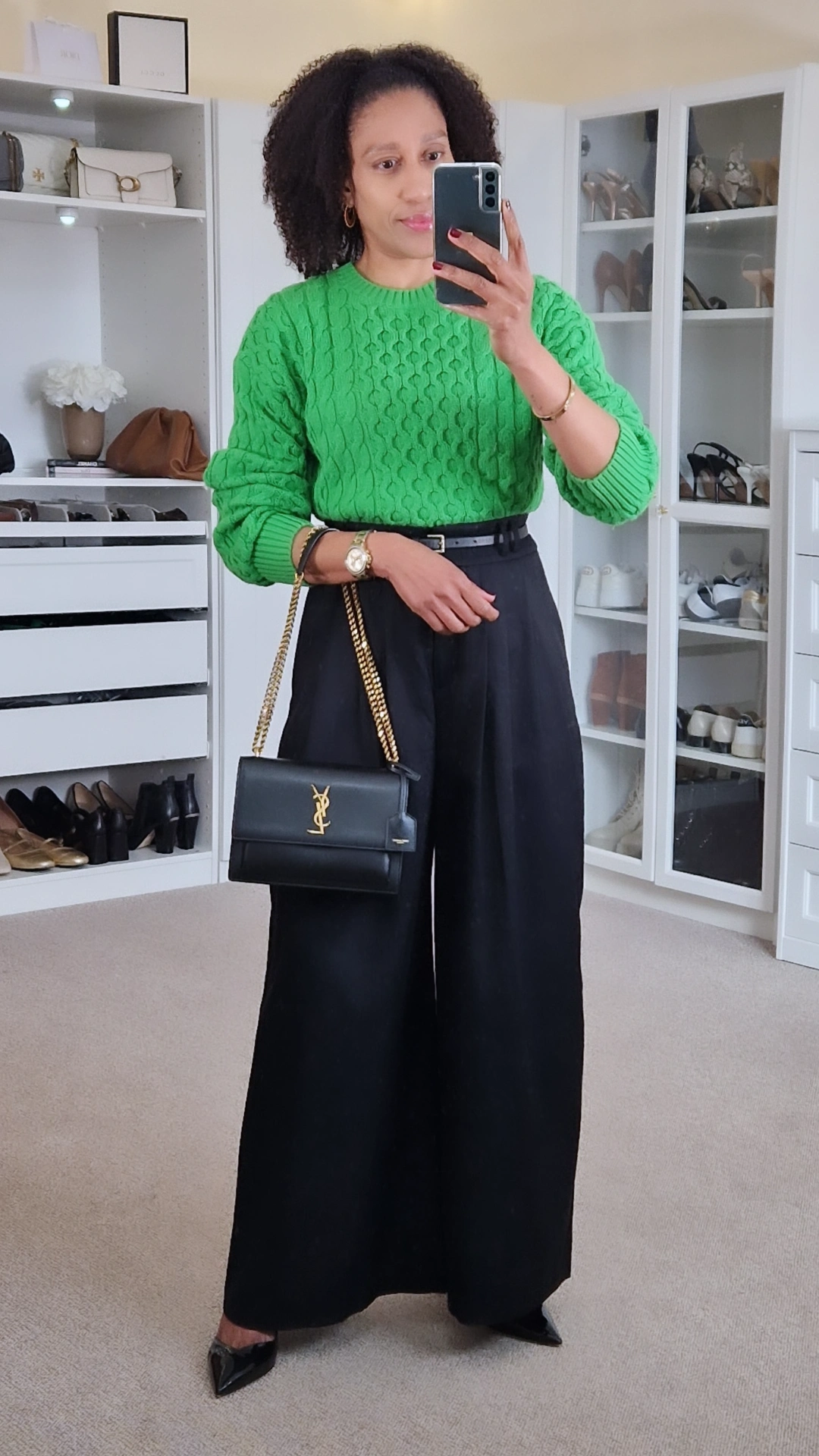 Wide leg pants outfit