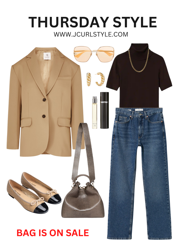 Fall outfit idea with wool blazer