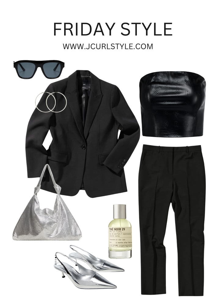 Fall outfit idea with wool trousers