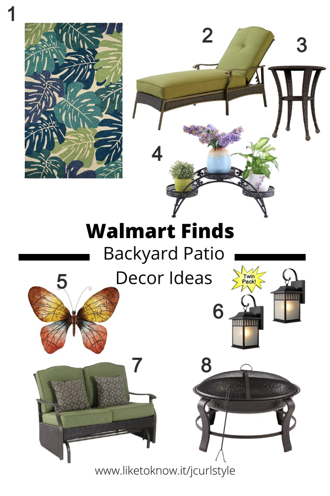 Walmart backyard furniture and decorations for spring
