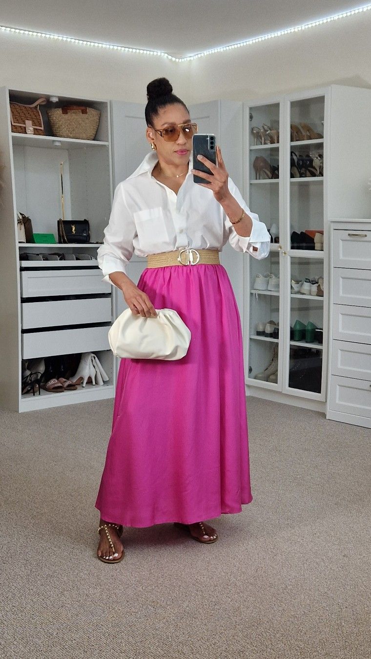 Maxi skirt summer outfit 2023