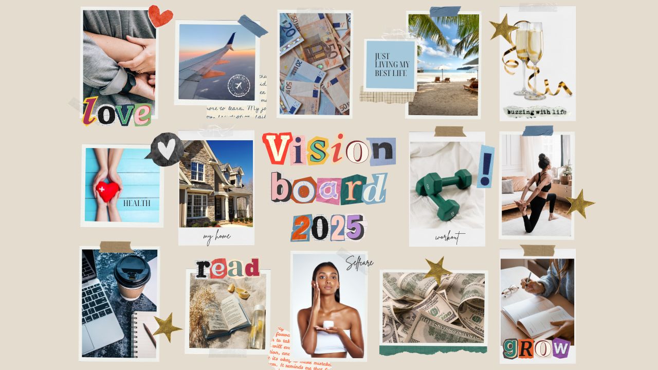 how to start the new year with a vision board
