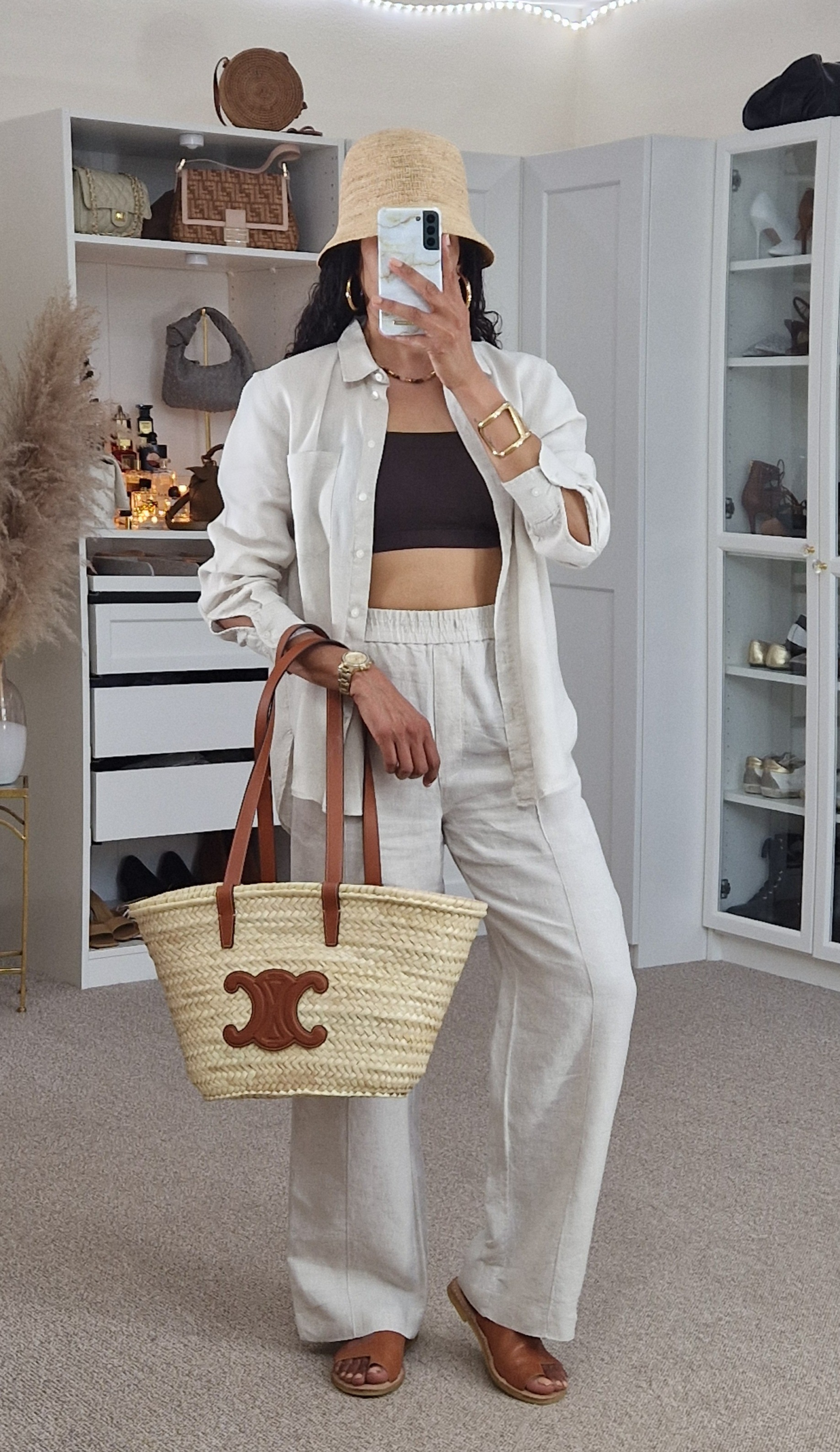 designer raffia bags